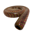 Didgeridoo snake piros dotpaint mintával