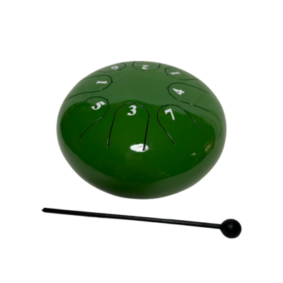 Mini nyelvesdob, happy drum zöld színben 1 oktávval