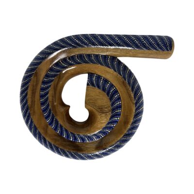 Didgeridoo snake kék dotpaint mintával