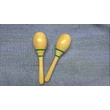 Kép 3/3 - Maracas fa kézi csörgő 20 cm zöld csíkozással hanganyaggal