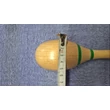 Kép 2/3 - Maracas fa kézi csörgő 20 cm zöld csíkozással hanganyaggal