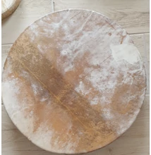 Sámándob kecskebőrből 45 cm átmérő, vékony, sima