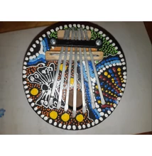 Dotpaint mintás 7 lamellás kókusz kalimba 2.