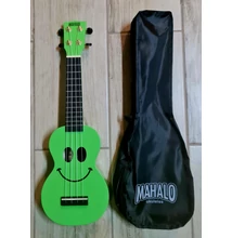 Mahalo mosolygós zöld Ukulele 