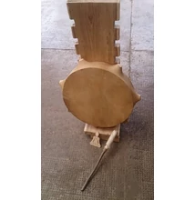 Sámándob 3. kecskebőrből 35cm átmérő,bütykös