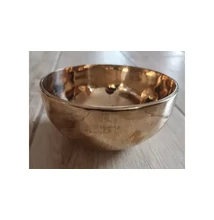 Hangtál 7 fémből, kézzel készített, F hangolású, szívcsakrás, 910g