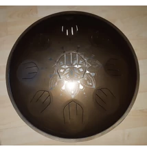Nyelves dob, Tongue drum 9 hanggal, A Aeolian  skálával