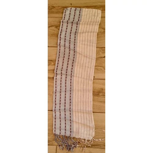 Fehér-világoskék színű szarong 200x50cm