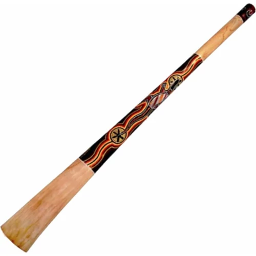 Didgeridoo teakfából 130 cm festett