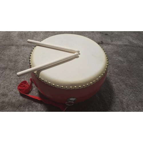 2 oldalú piros színű Taiko dob hanganyaggal